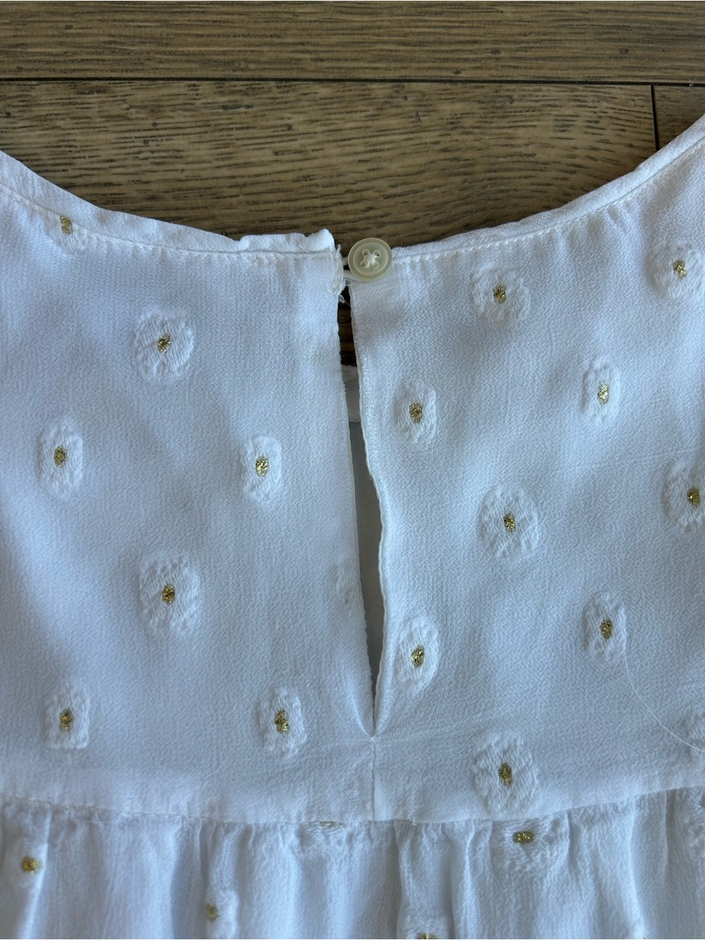LOFT White Eyelet Sleeveless Top - Picture 7 of 7